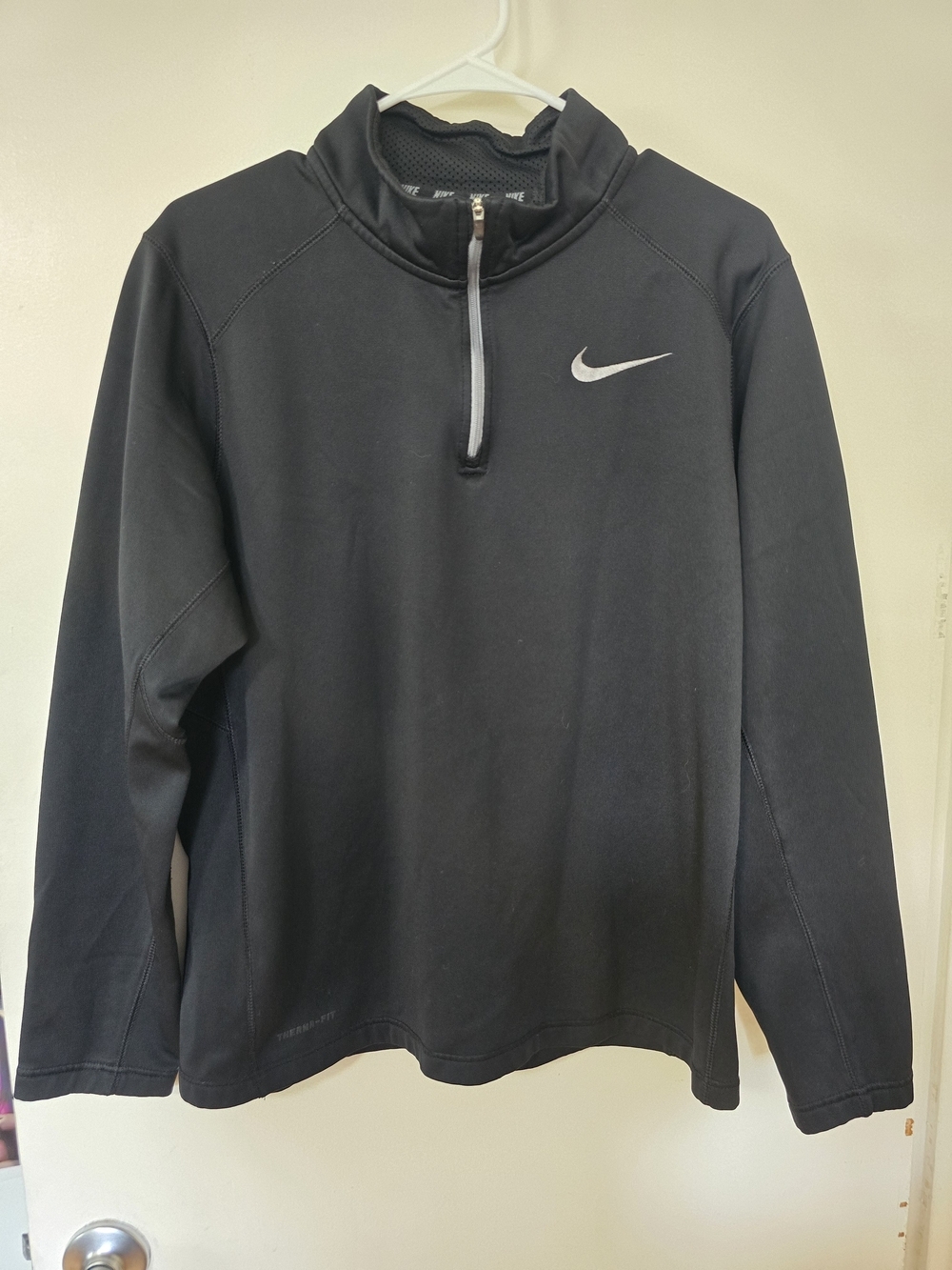 Nike Black 1/4 Zip Performance Pullover Jacket